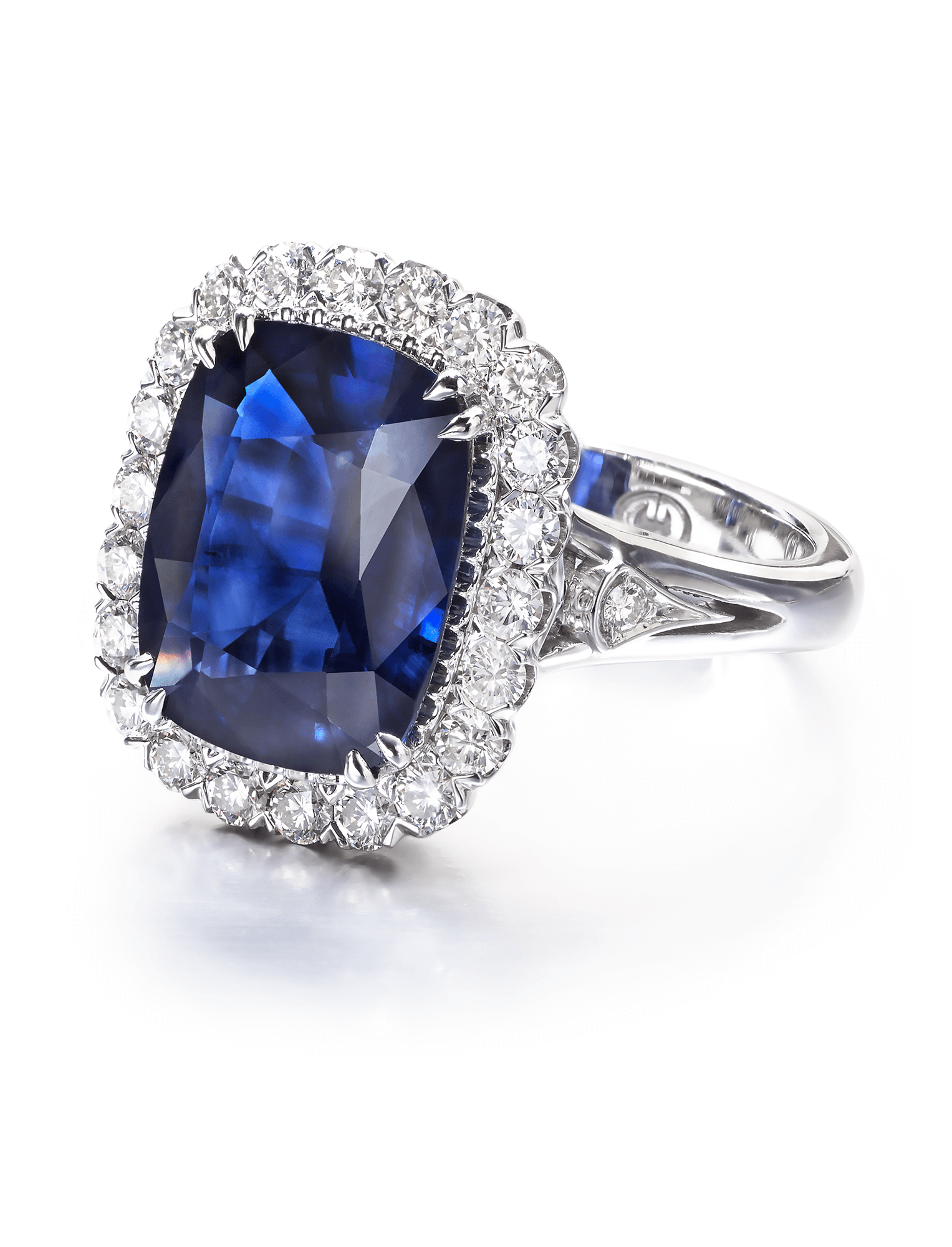 Christopher Designs Cushion Sapphire Fashion Ring (514-S_M22685 ...
