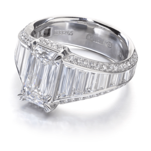 Emerald Crisscut® Diamond Engagement Ring