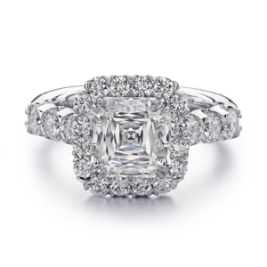 Cushion Cut Diamond Engagement Ring with Classic Setting