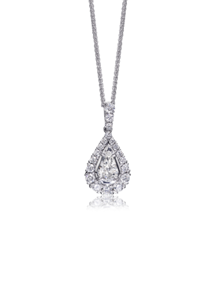 L’Amour Crisscut® Pear Shape Diamond Pendant