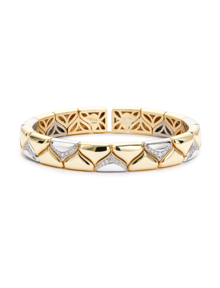 Christopher Designs Diamond Memory Cuff Bracelet