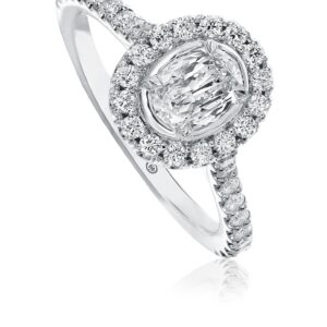 L'Amour Crisscut® Oval Shape Diamond Engagement Ring