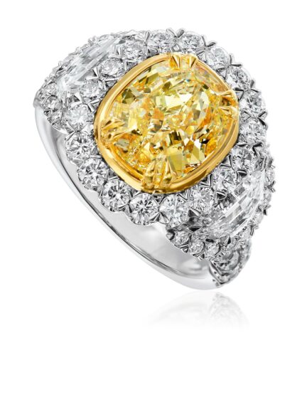 Christopher Oval Yellow Diamond Fashion Ring