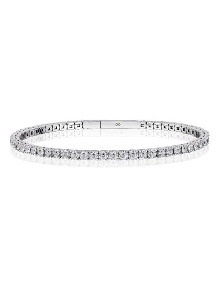 Christopher Designs Crisscut diamond Memory Cuff Bracelet