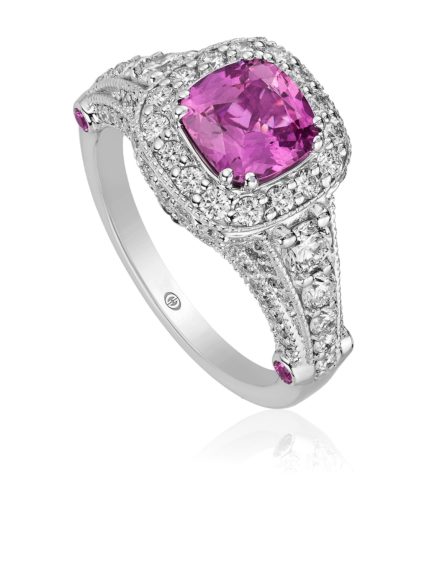 Christopher Designs Pink Sapphire Ring