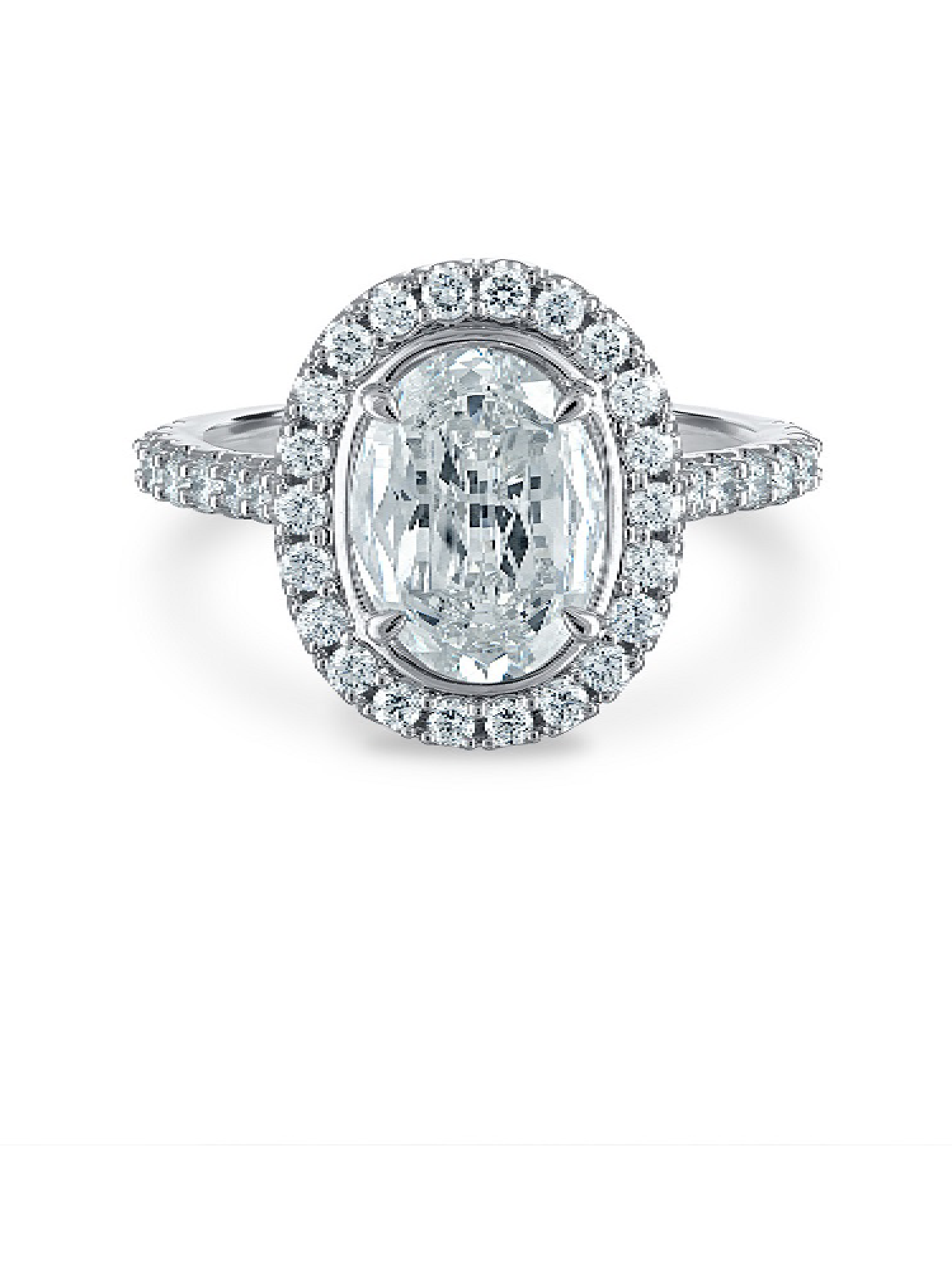 Christopher Designs halo engagement ring (L501-LOV200) - Crisscut ...