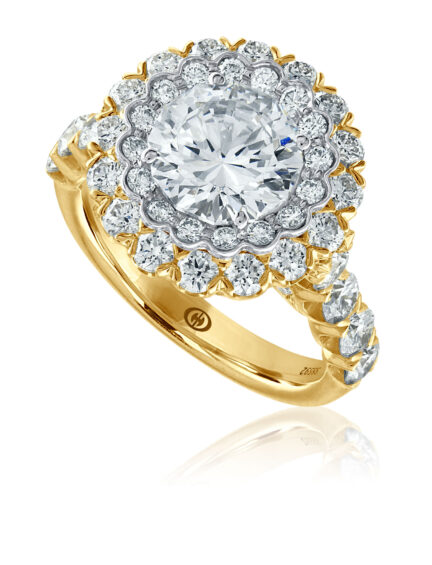 Christopher Designs double halo engagement ring
