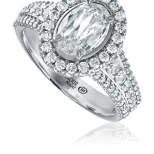 L'Amour Crisscut® Oval Cut Diamond Engagement Ring