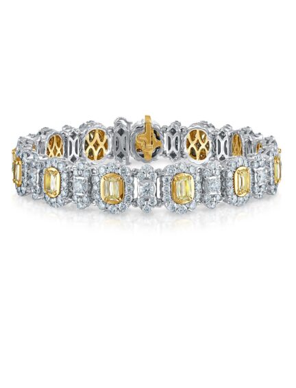 Christopher Designs L’Amour Crisscut yellow diamond bracelet