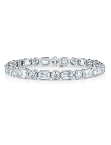 Christopher Designs Crisscut round and L’Amour Crisscut diamond bracelet