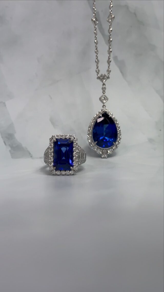 Tanzanite is a birthstone for December and believe or not this gemstone is more rare than diamonds. The gemstone was created millions of years ago in Tanzania. We find them with very little purple hint of color which makes it even more unique. Which design is your favorite? 💙

#biggerandbettercrisscut #christopherdesigns #oneofakind #madeinnewyork #bestjeweler  #fashionjewelry #gemstones #tanzanitenecklace #tanzanite #cocktailring #birthstone #decemberbirthstone